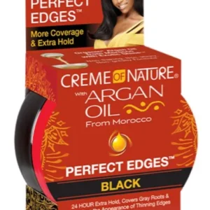 Creme of Nature Argan Oil Perfect Edges Black 2.5oz jar