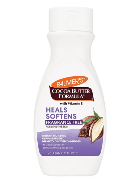 Palmers Cocoa Butter Fragrance Free Lotion 250ml bottle